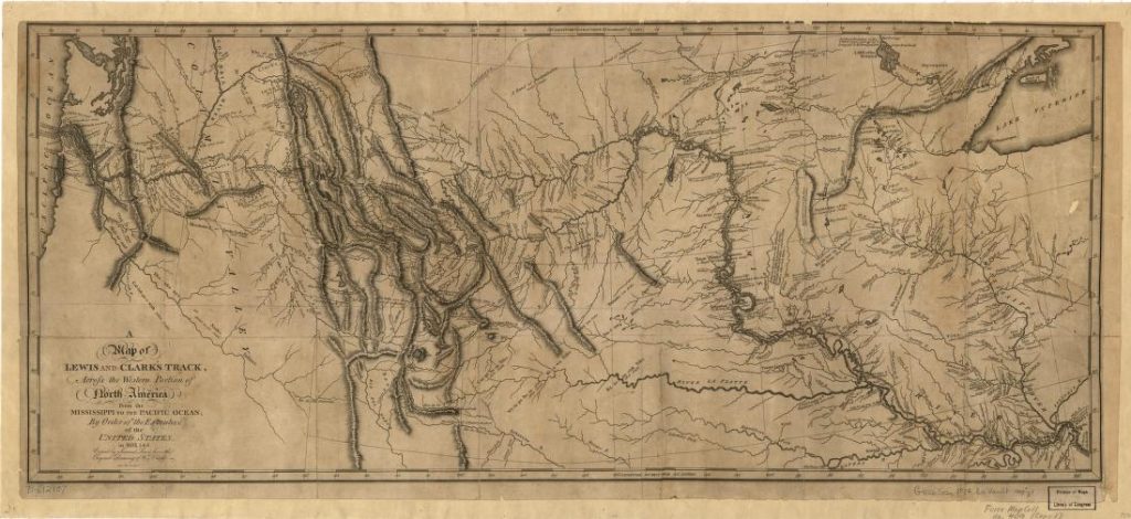 Map created by Lewis, Clark & Harrison